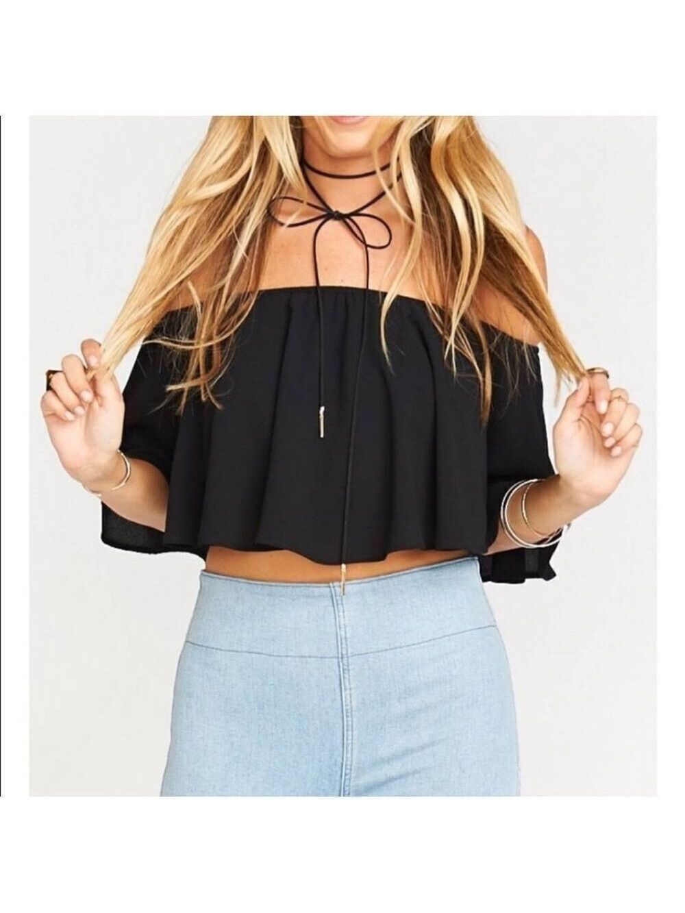 Show Me Your Mumu Heidi Ruffle Crop